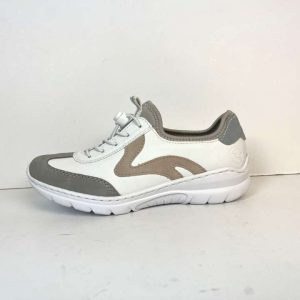 RIEKER 5146104 vit/rosa/grå