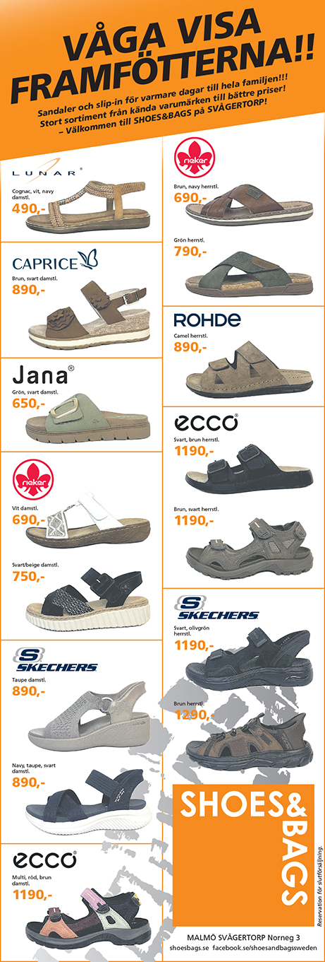 Shoes and Bags annons SDS 29/5 2026